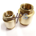 Brass spring check valve with brass core